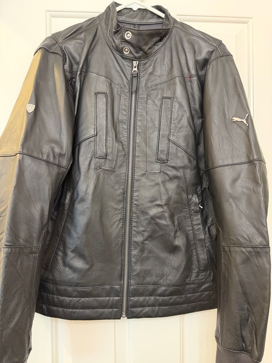 Puma Other - Puma x Ferrari - Black Leather Jacket